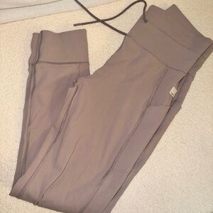 VUORI Taupe High-Waisted Leggings